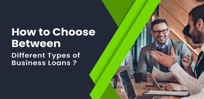 How to Choose Between Different Types of Business Loans